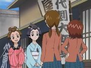 Nagisa et Honoka dans une tenue qui les rends méconnaissable.